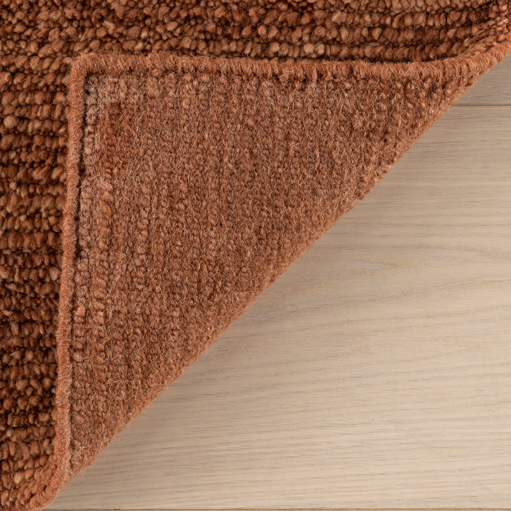 Ramsey Hand Knotted Wool Rug | Rust