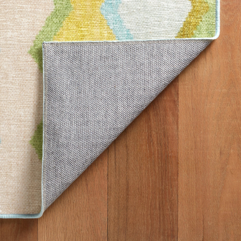 Safety Net Machine Washable Rug | Green