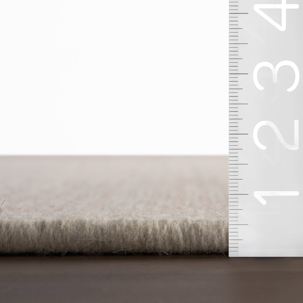 Yadira Geometric Woven Wool Custom Rug | Pink