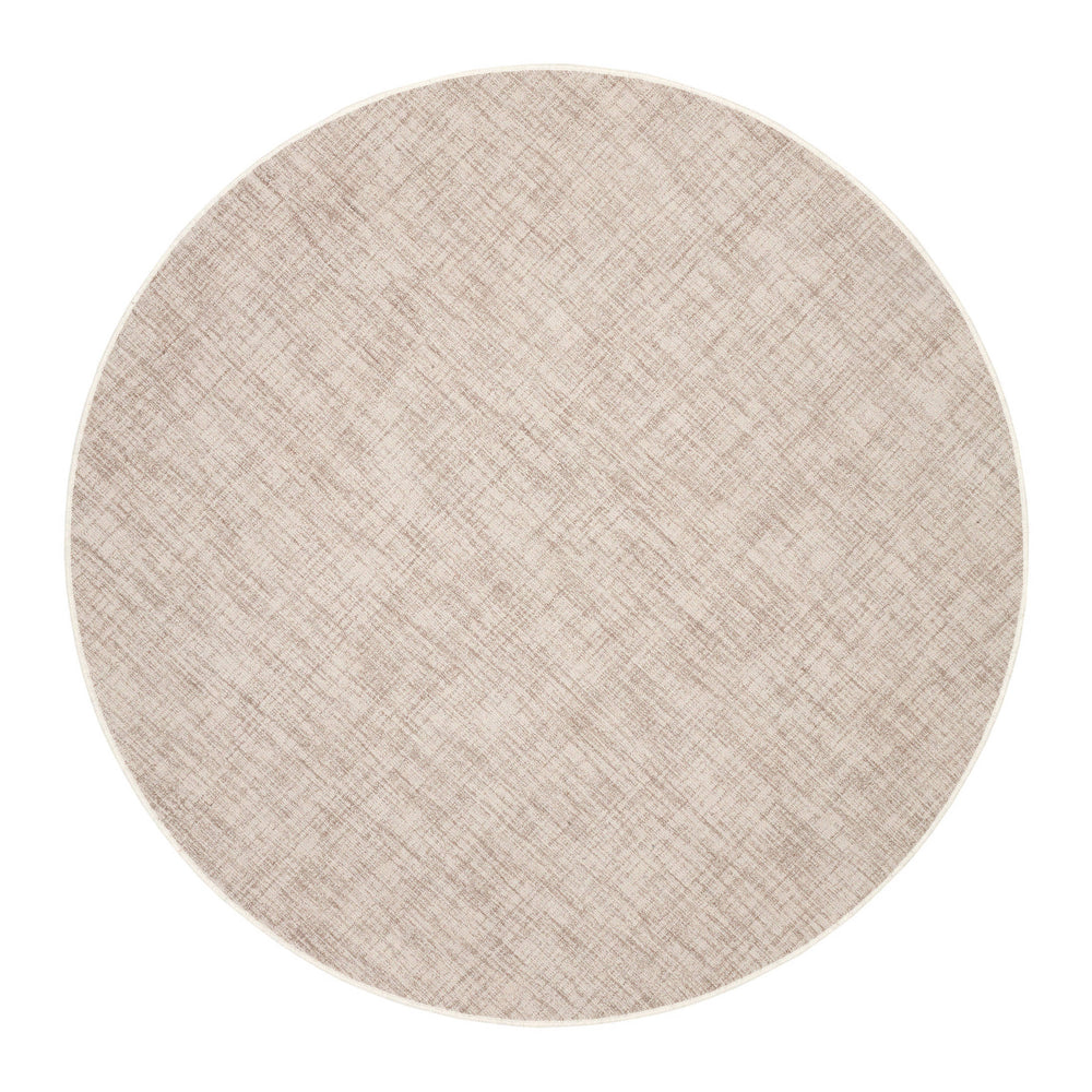 Crosshatch Hand Micro Hooked Wool Custom Rug | Ivory
