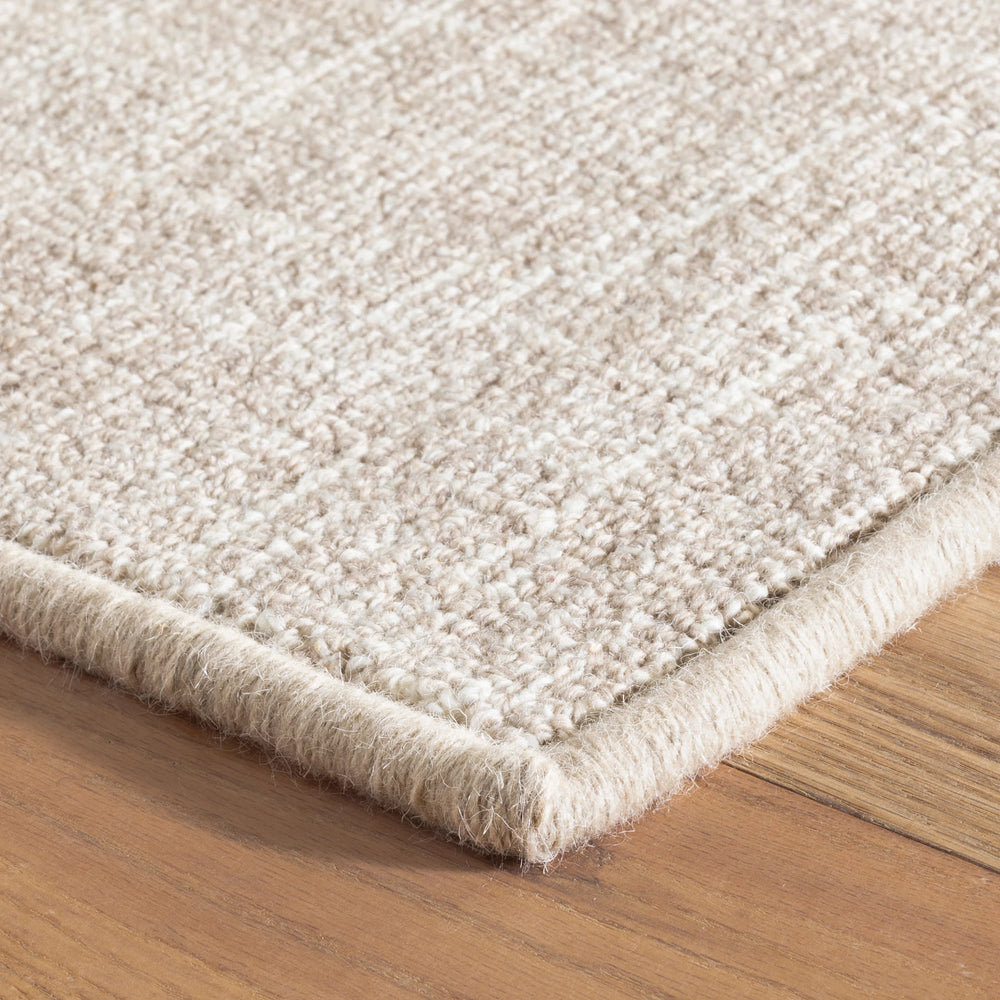Crosshatch Hand Micro Hooked Wool Custom Rug | Ivory