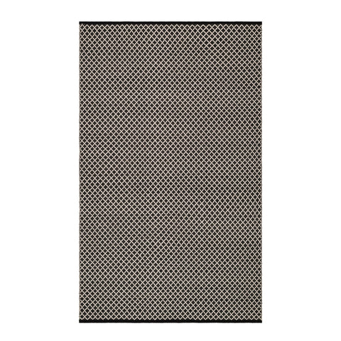 Trellis Handwoven Indoor/Outdoor Rug | Black