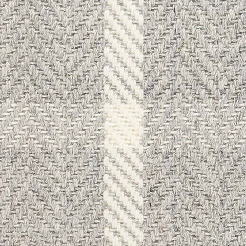 Jackson Woven Wool Custom With Attached Rug Pad Rug Swatch | Grey/Ivory