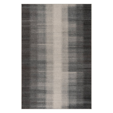 Ronan Ikat Machine Washable Rug | Charcoal
