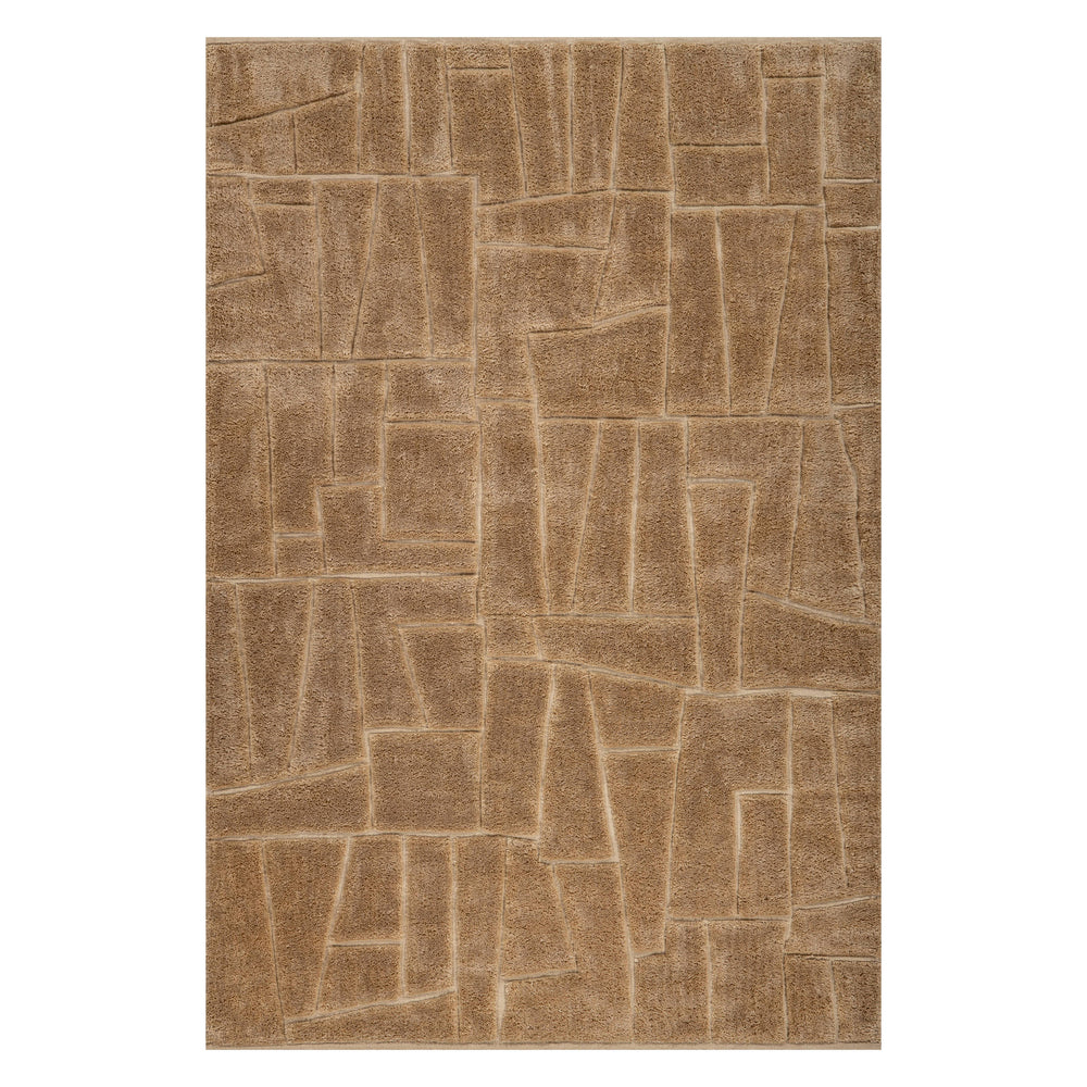 Drela Abstract Bohemian Rug | Brown