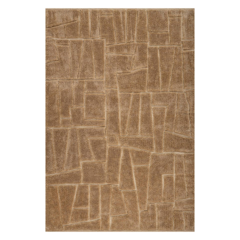 Drela Abstract Bohemian Rug | Brown