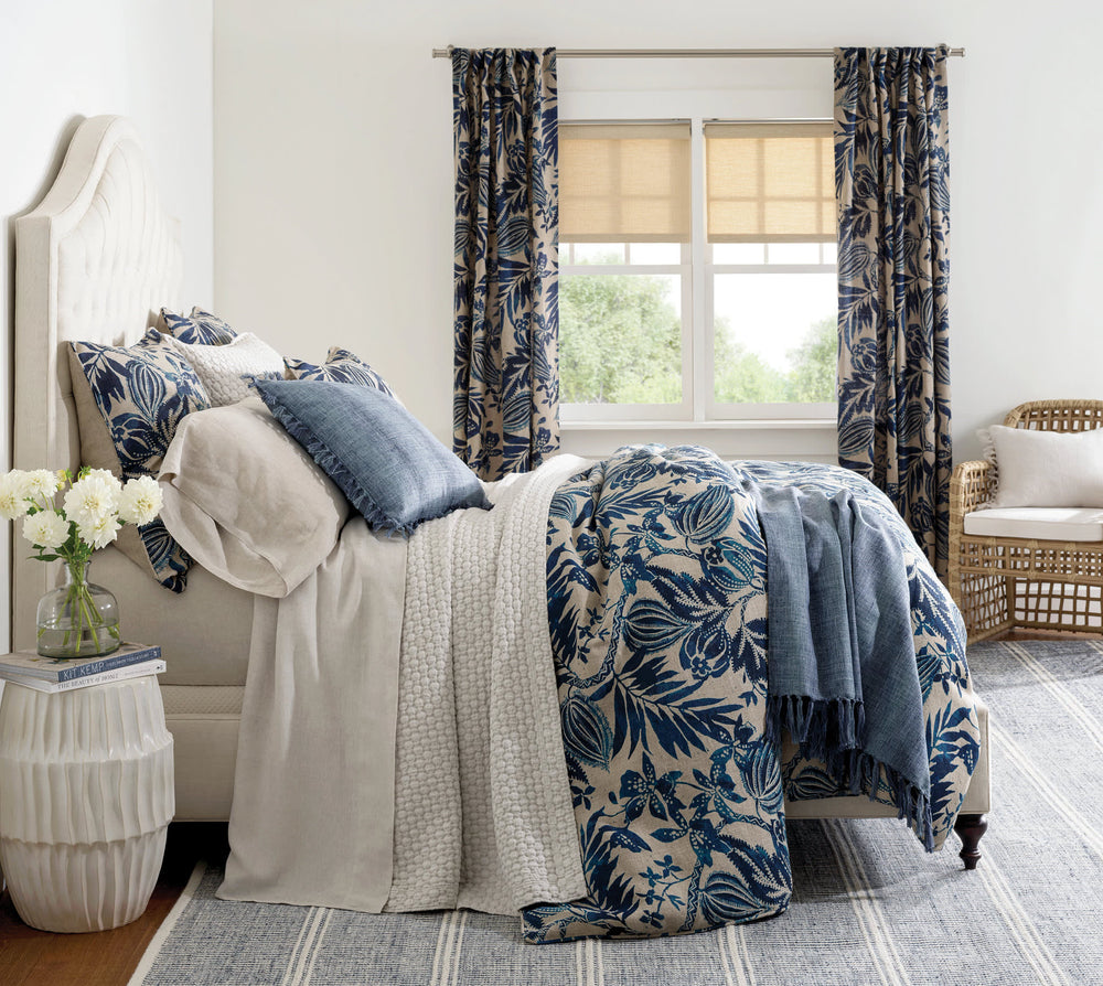 Coronado Indoor/Outdoor Decorative Pillow Cover | Indigo