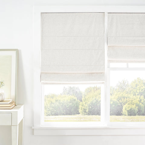 Textured Cordless Roman Shade | Natural