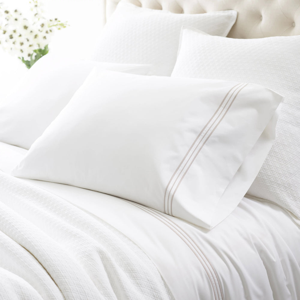 Trio Pillowcases (Pair) | Pearl Grey