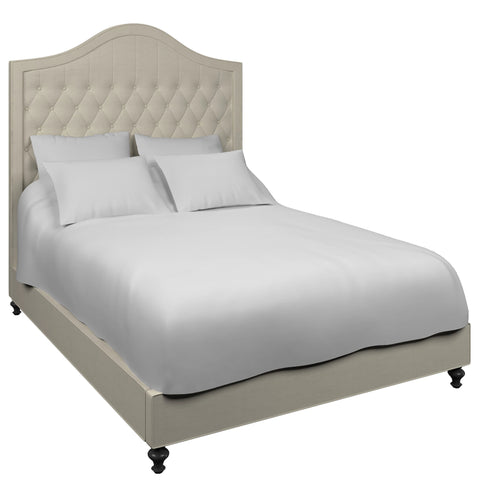 Essex Bed | Estate Linen Pearl Grey