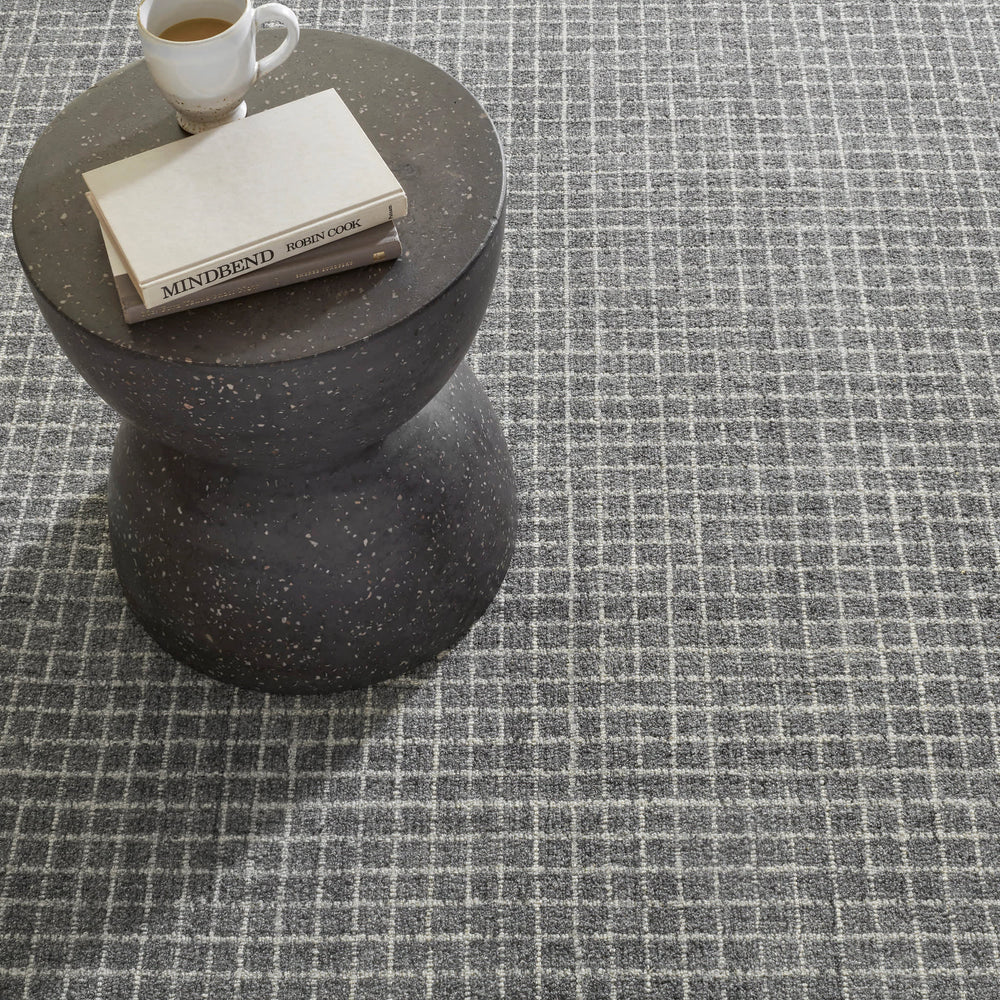 Conall Hand Micro Hooked Wool Custom Rug | Grey