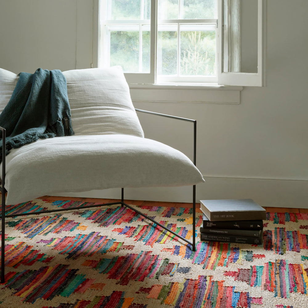 Mod Chindi Handwoven Jute Rug | Multi