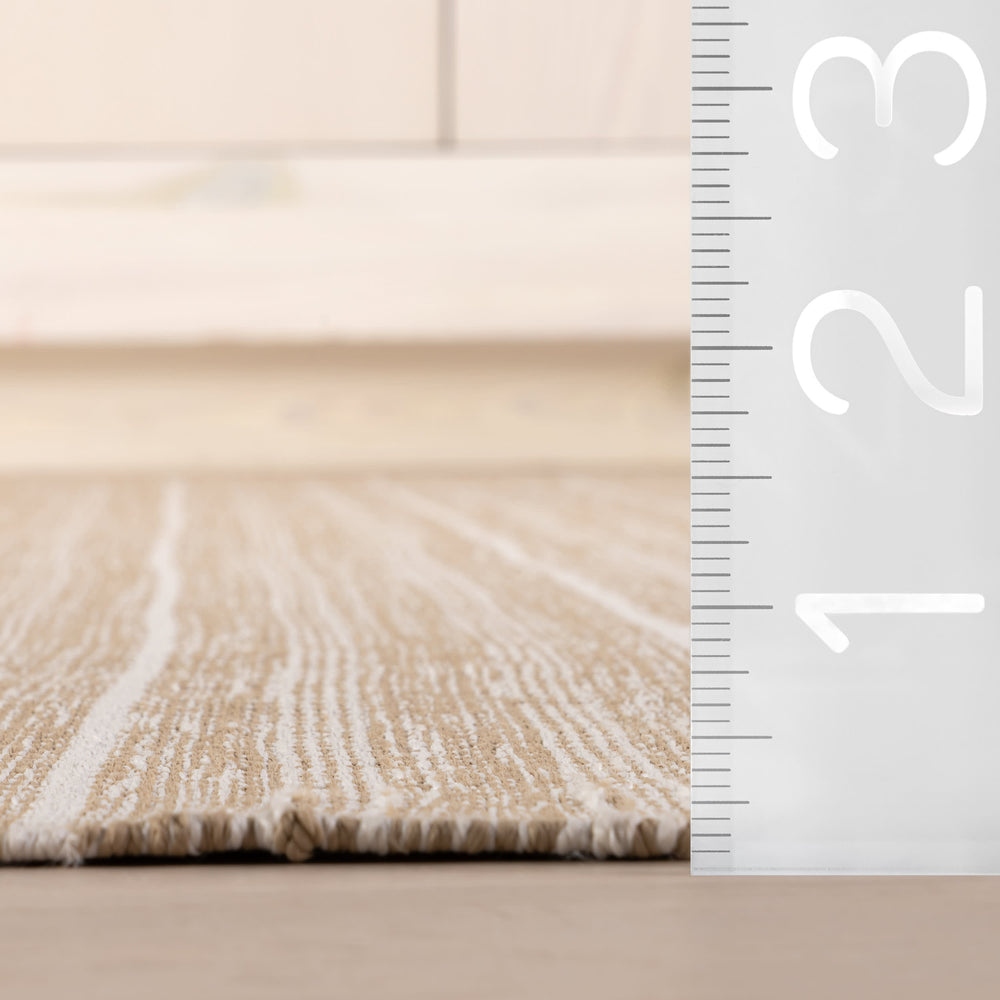 Skipper Stripe Handwoven Indoor/Outdoor Rug | Khaki