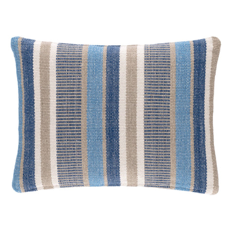 Always Greener Indoor/Outdoor Decorative Pillow Cover | Blue/Grey