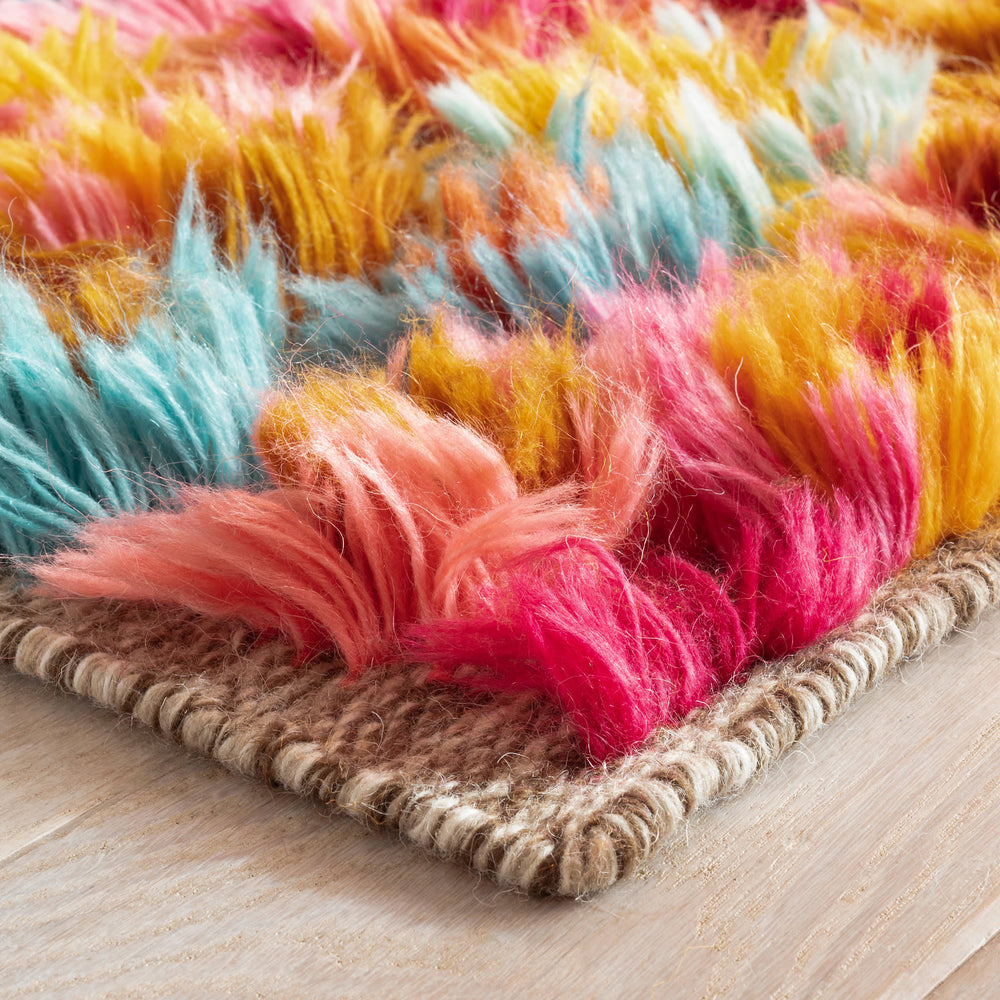 Party On Hand Knotted Wool Rug | Multi