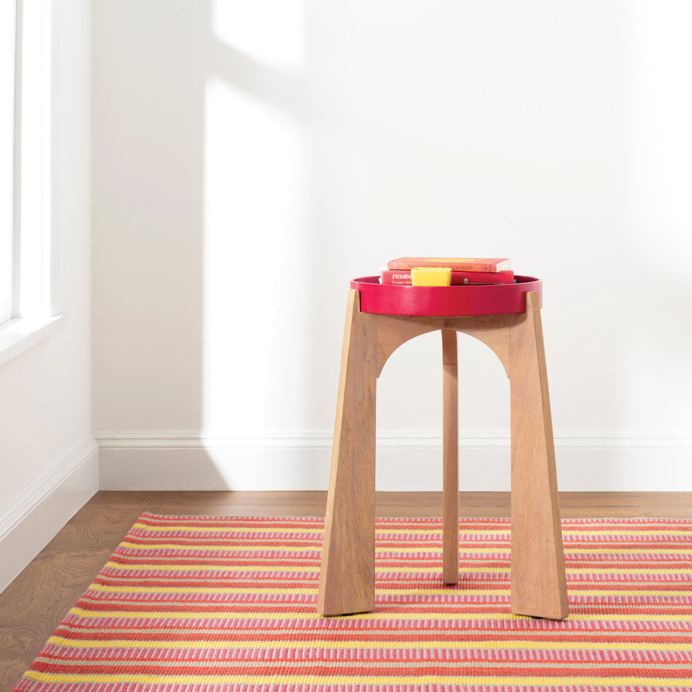 Always Greener Handwoven Indoor/Outdoor Rug | Red/Yellow