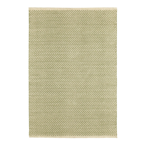 Herringbone Handwoven Cotton Rug | Sage