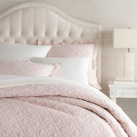 Washed Linen Quilt | Slipper Pink