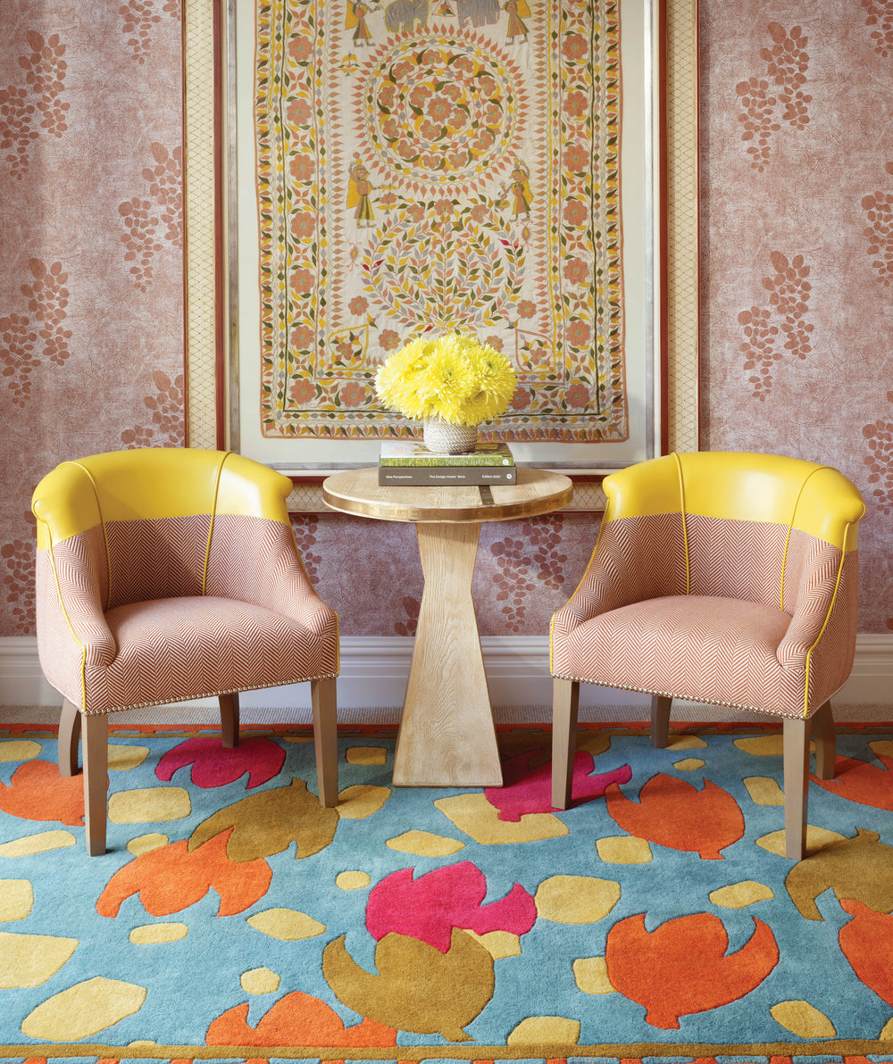 Happy Flower Hand Tufted Wool Rug | Autumn
