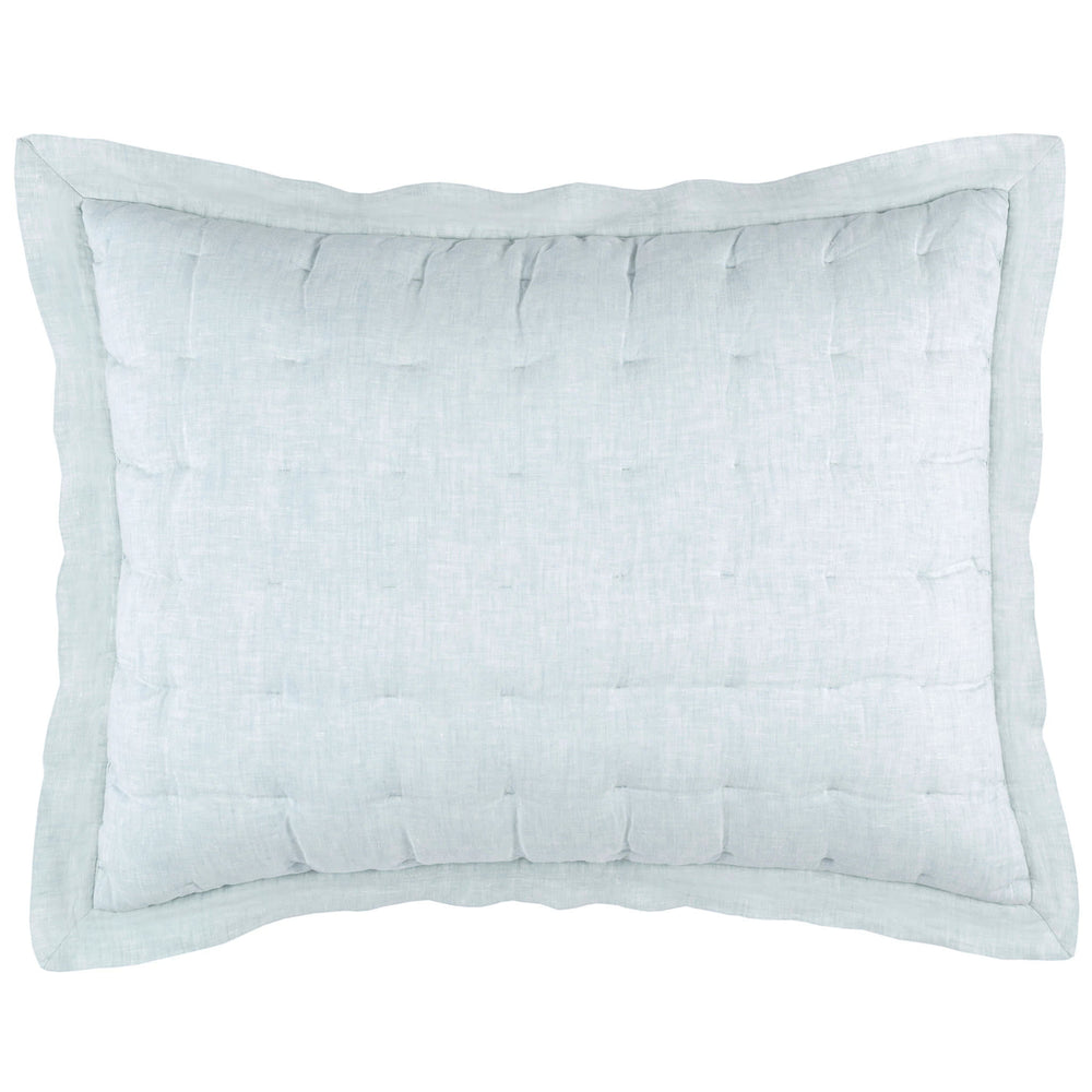 Lush Linen Puff Sham | Sky