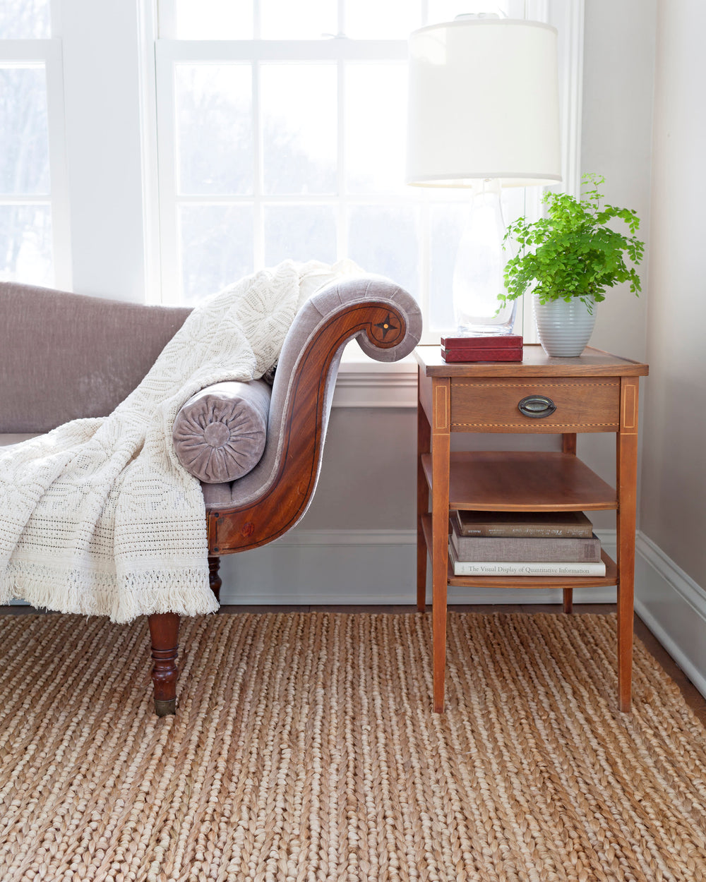 Jute Handwoven Rug | Bleached Oak