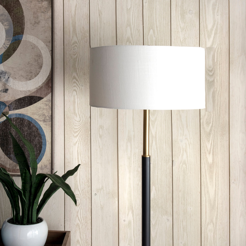 61-inch Coated Metal Pole Floor Lamp | Black