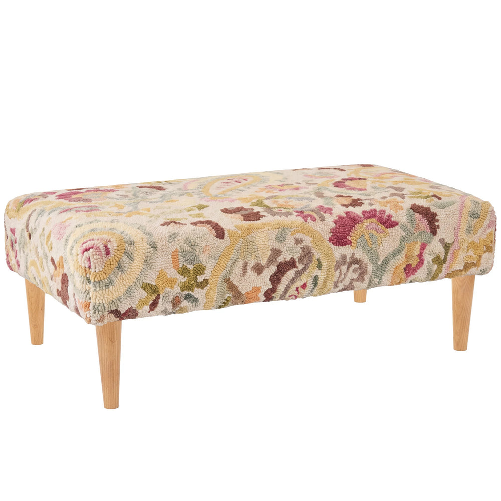 Ines Rug Ottoman | Multi