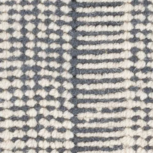 Raffa Woven Wool Custom With Attached Rug Pad Rug Swatch | Navy