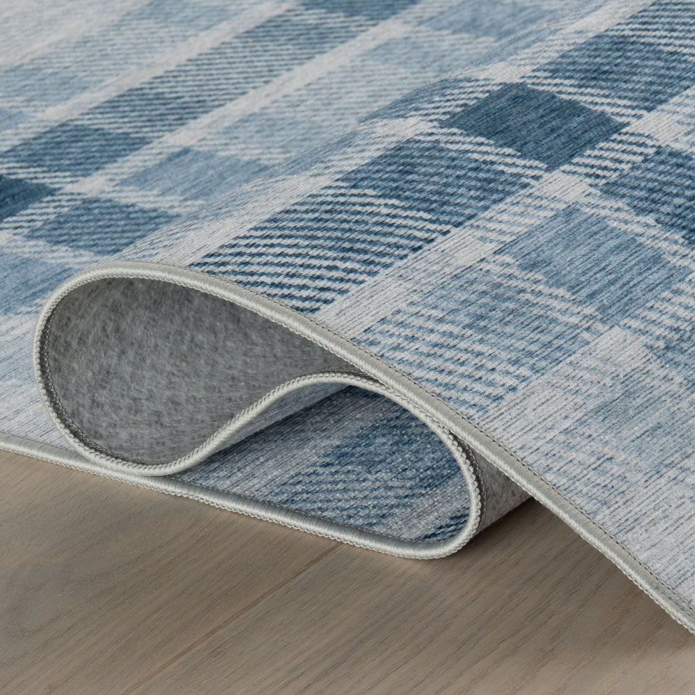 Ombre Machine Washable Rug | Blue