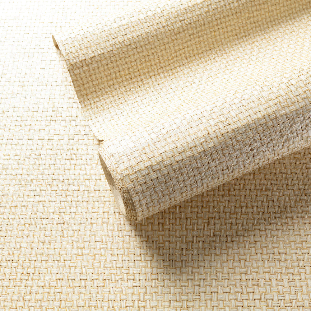 Tahiti Grasscloth Wallpaper | Straw