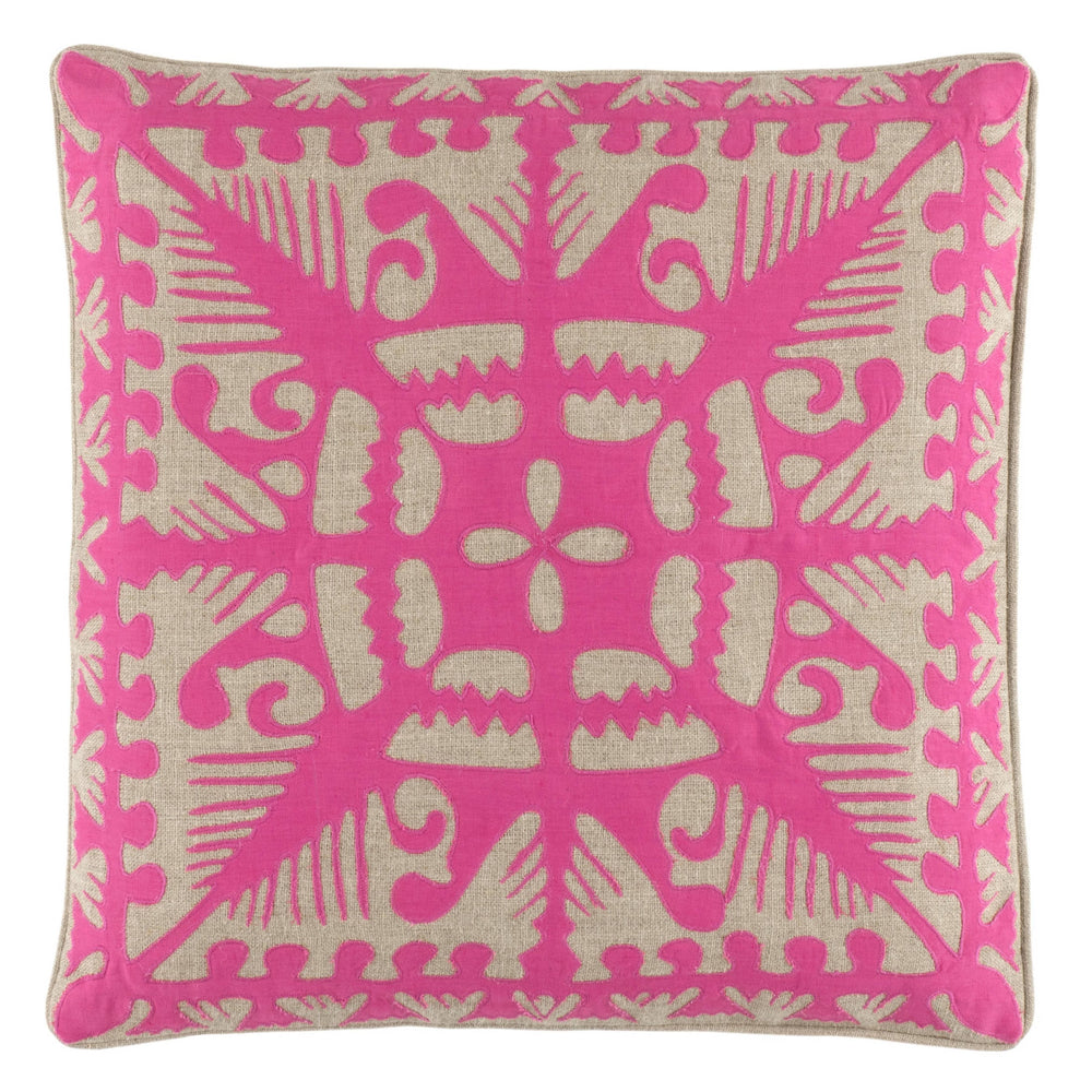 Knight Wood Linen Decorative Pillow Cover | Peony