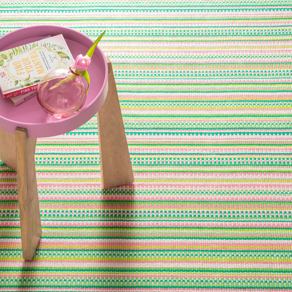 Hannah Handwoven Cotton Rug | Watermelon