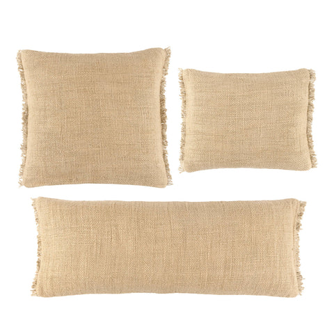 Griffin Linen Decorative Pillow Cover | Parchment