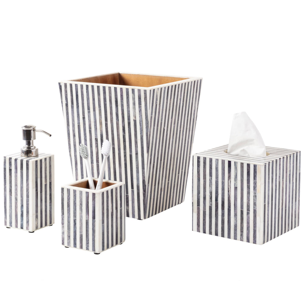 Bone Inlay Tumbler | Grey Stripe