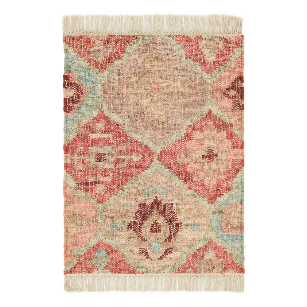 Pali Handwoven Jute Rug | Terracotta