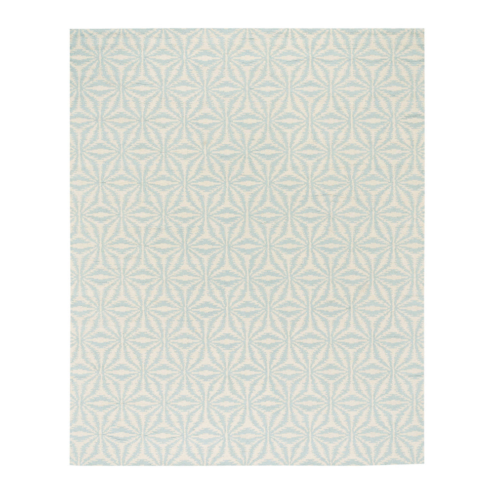 Aster Hand Micro Hooked Wool Rug | Sky