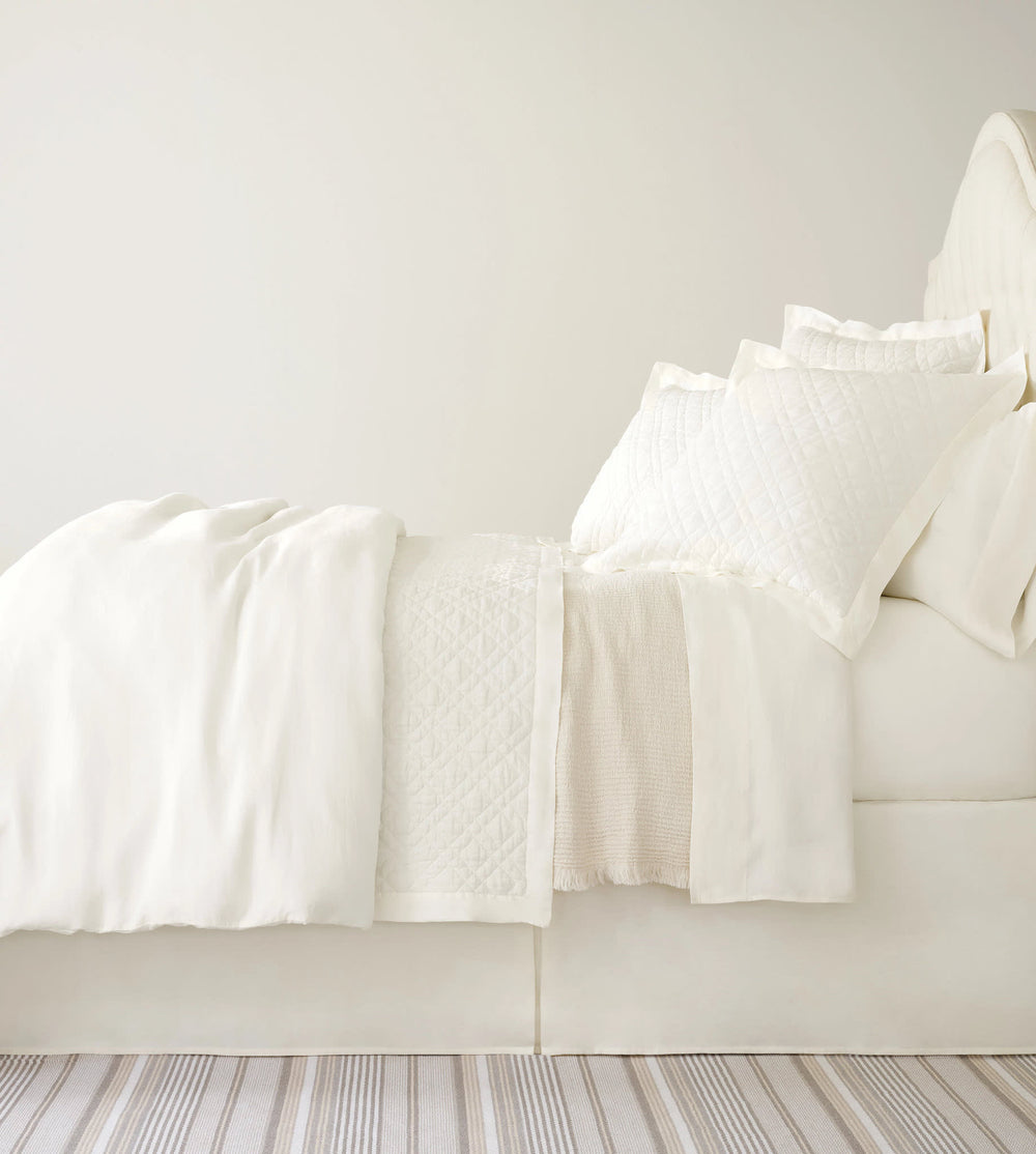 Lush Linen Bed Skirt | Ivory