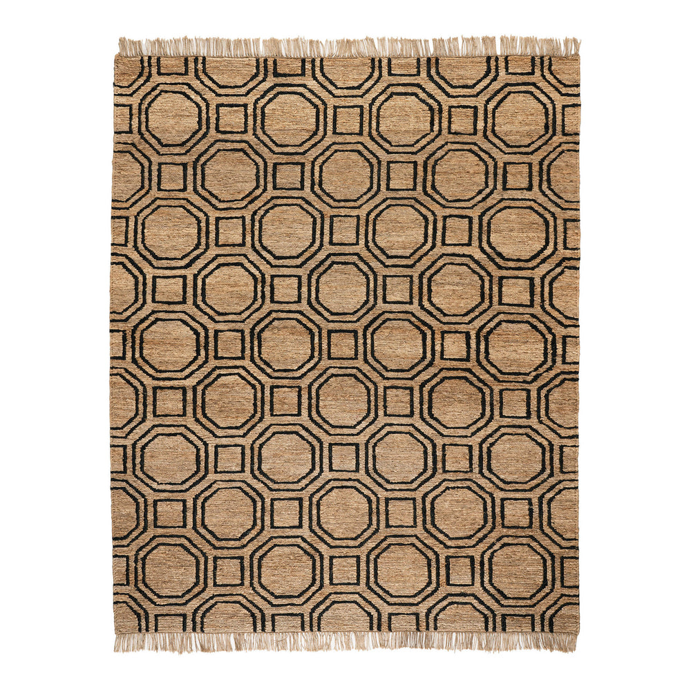 Hexile Hand Knotted Jute Rug | Neutral