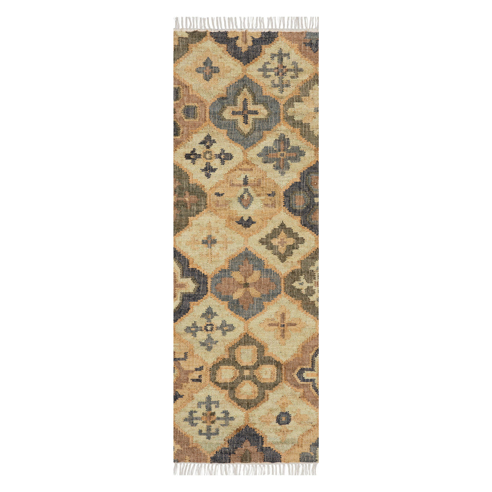 Pali Handwoven Jute Rug | Blue