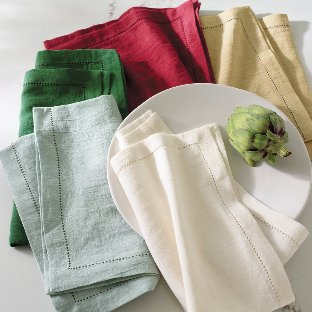 Haven Hemstitch Napkin Set of 4 | Sky