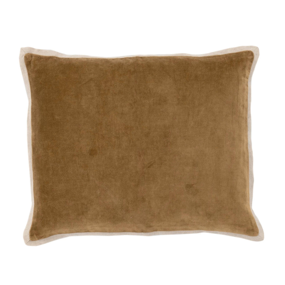 Gehry Velvet/Linen Decorative Pillow Cover | Sand