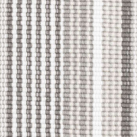 Gradation Ticking Handwoven Indoor/Outdoor Custom Rug Swatch | Grey