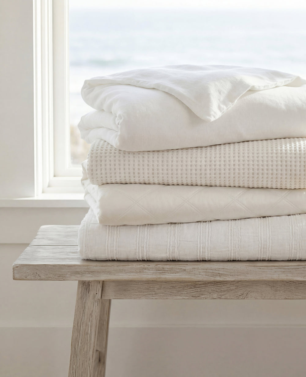 Lush Linen Duvet Cover | White