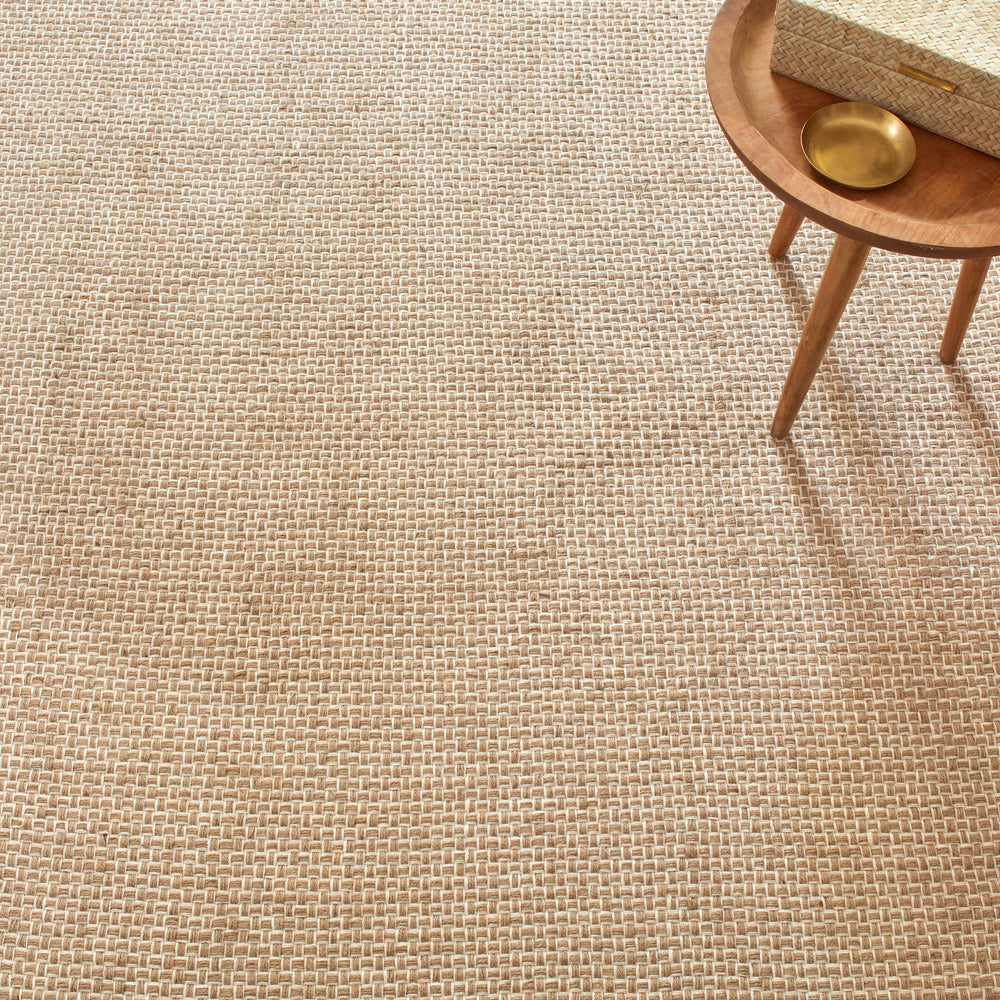 Donnie Handwoven Jute Rug Swatch | Ivory