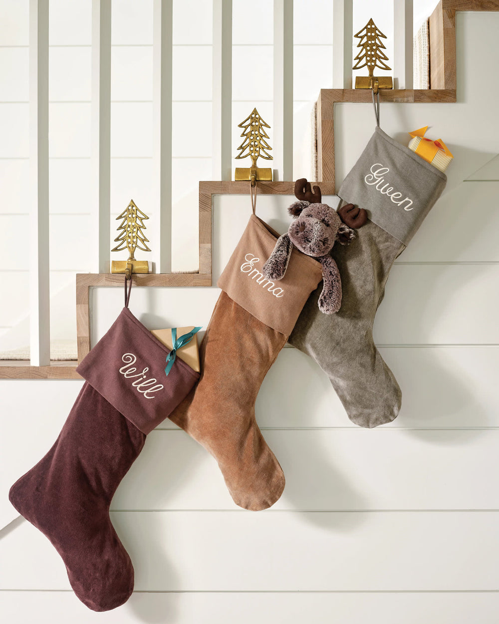 Stone Washed Velvet Stocking | Sage