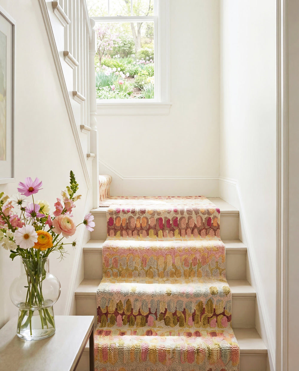 Paint Chip Hand Micro Hooked Wool Rug | Pastel
