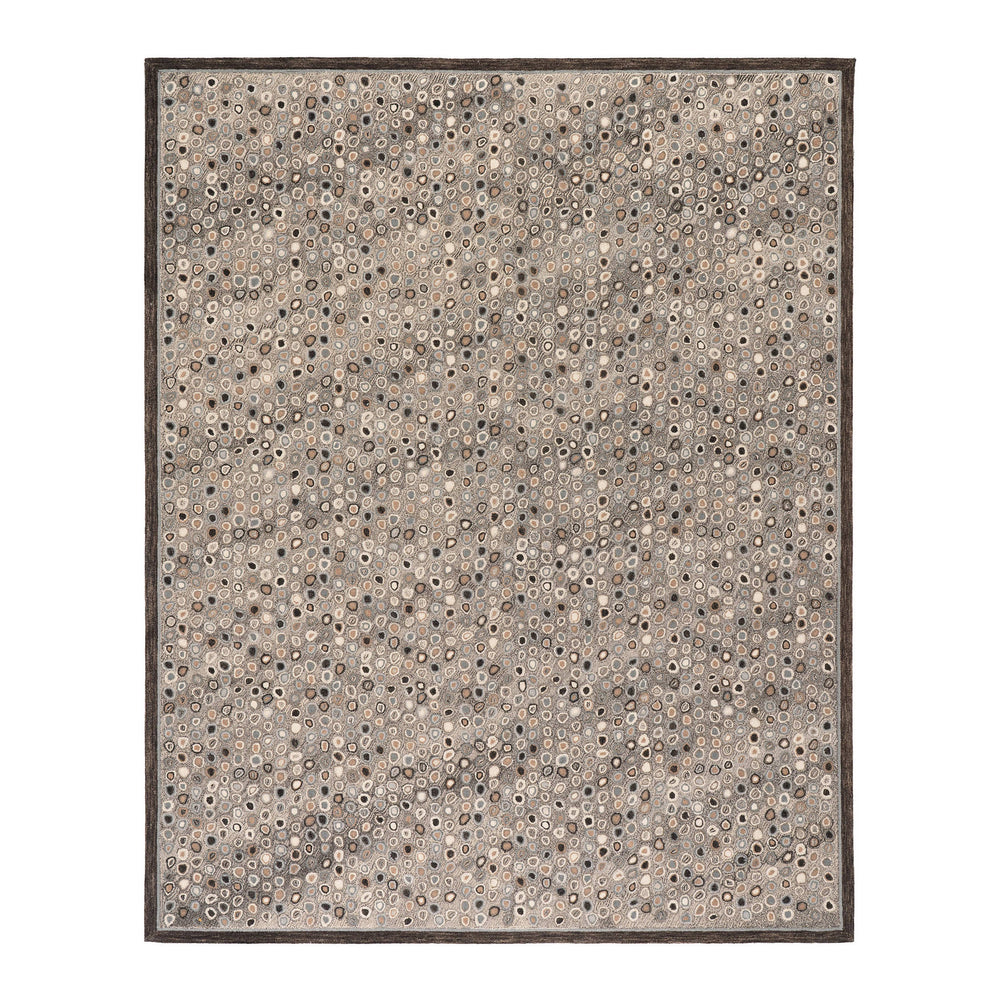 Cats Paw Hand Micro Hooked Wool Rug | Grey