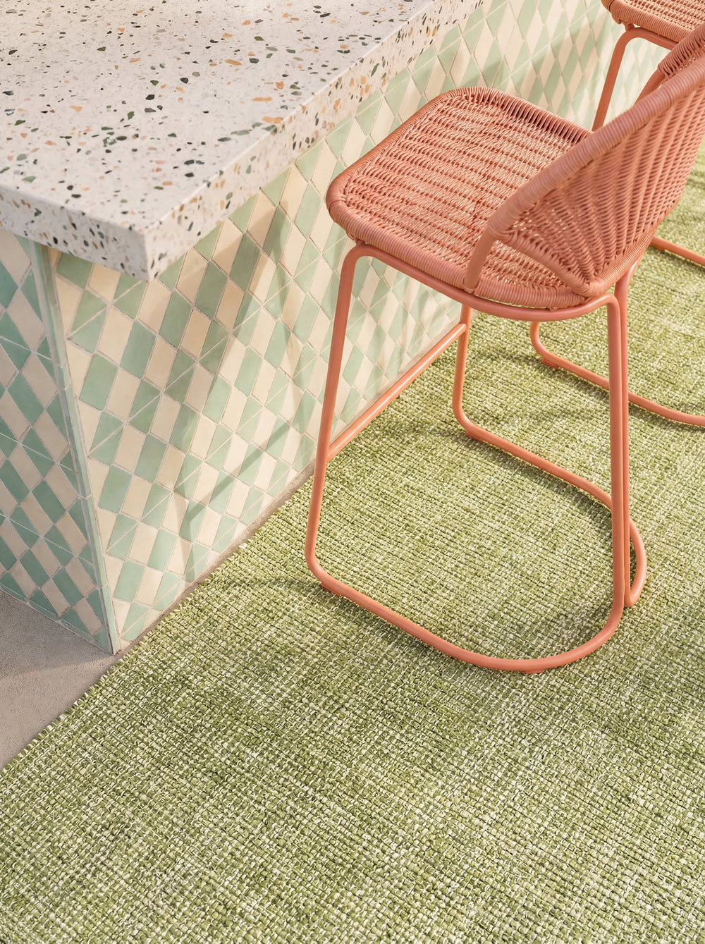 Fusion Handwoven Indoor/Outdoor Rug | Sage