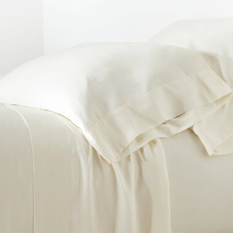 Silken Solid Pillowcases | Ivory