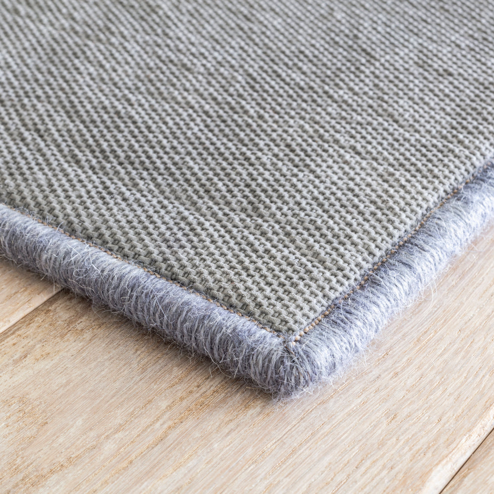 Attached Grip Backing Custom Rugs | Grey